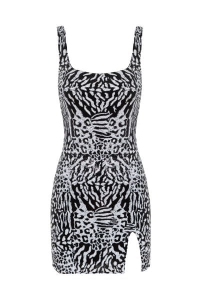 OPHELIA ELBİSE / SİYAH BEYAZ